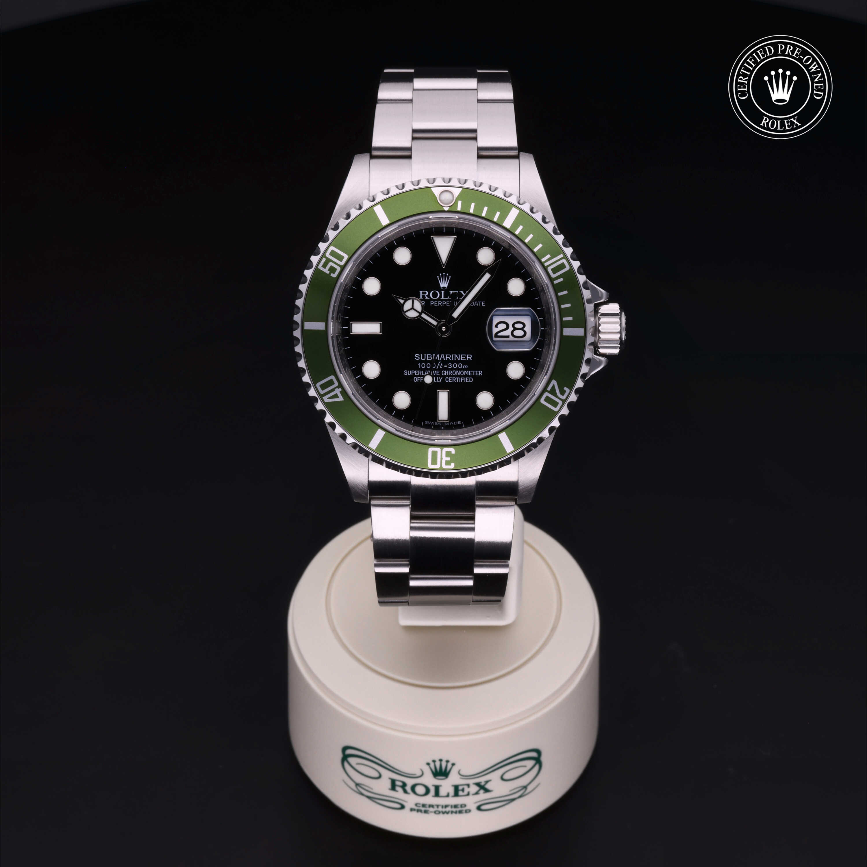 Rolex Submariner Date 360 view 16610LV