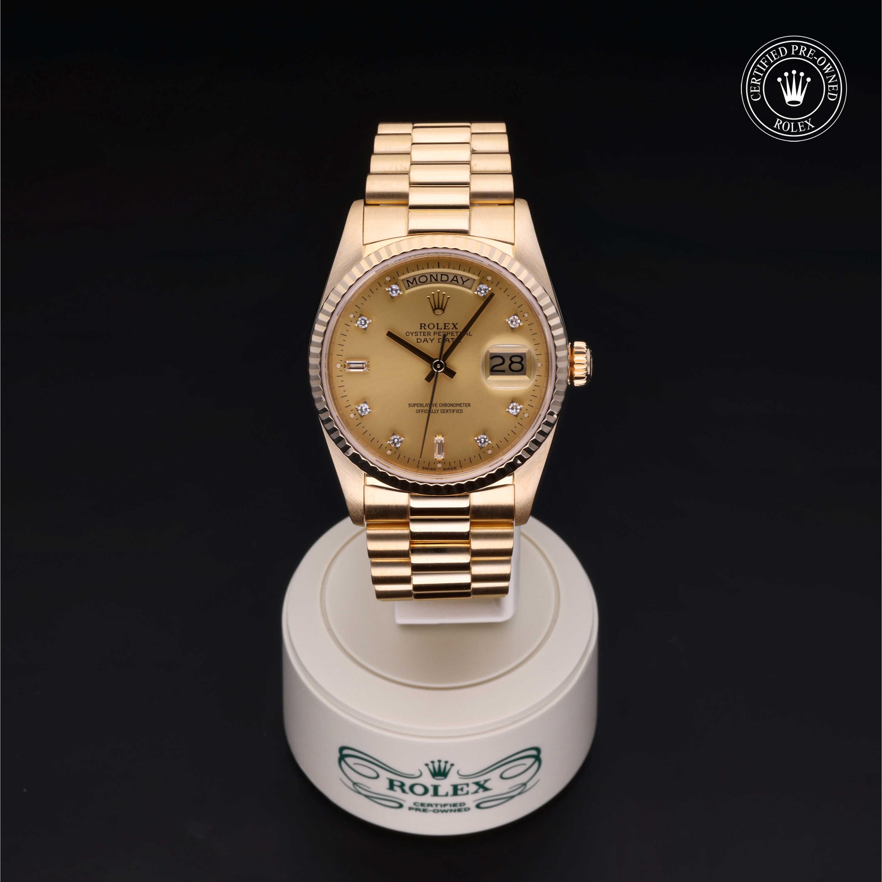 Rolex 星期日历型 360 view 18238