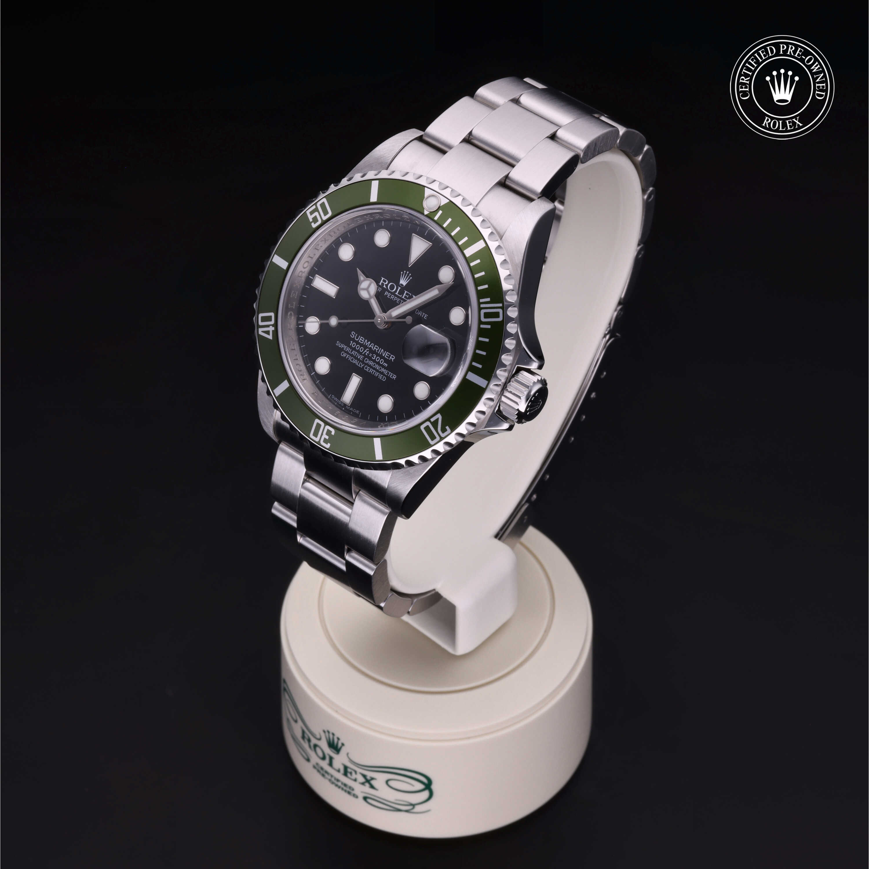 Rolex Submariner Date 360 view 16610LV