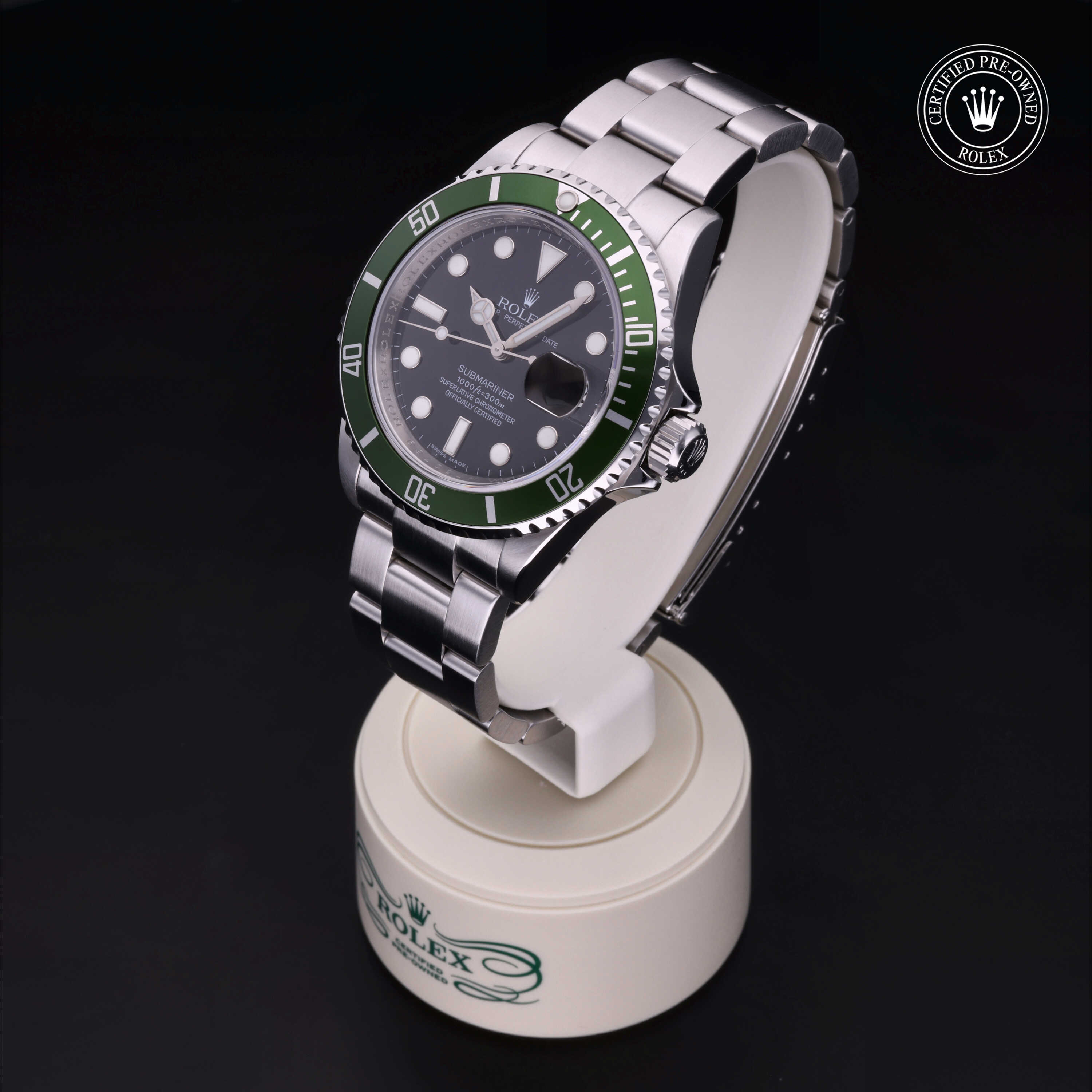 Rolex Submariner Date 360 view 16610LV