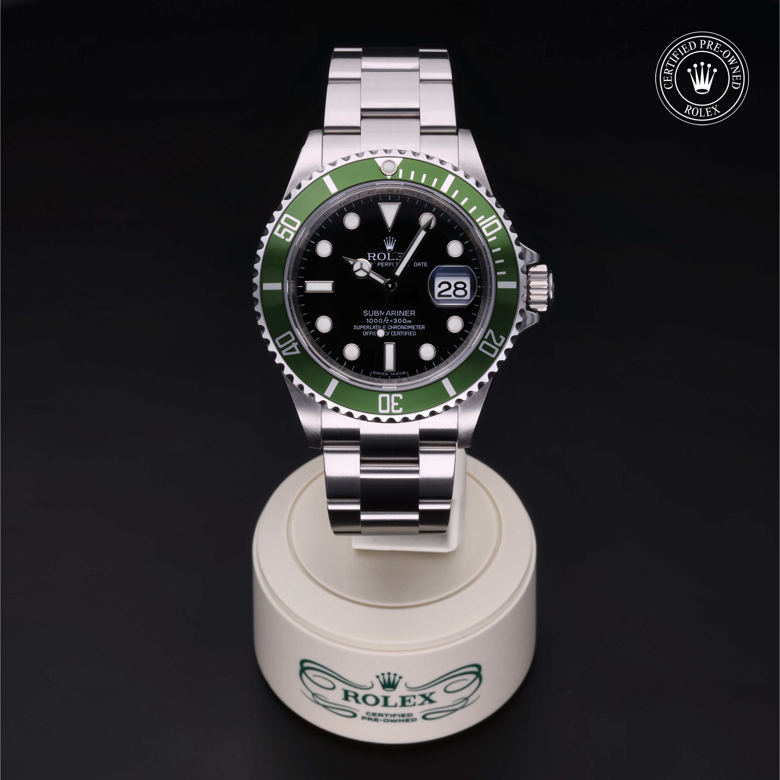 Rolex Submariner Date 360 view 16610LV