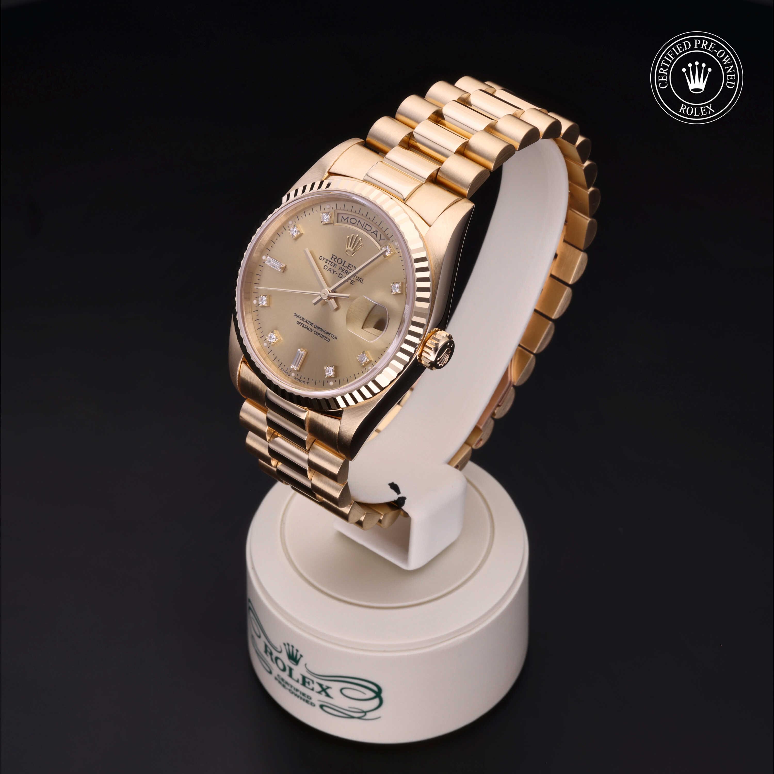 Rolex 星期日历型 360 view 18238