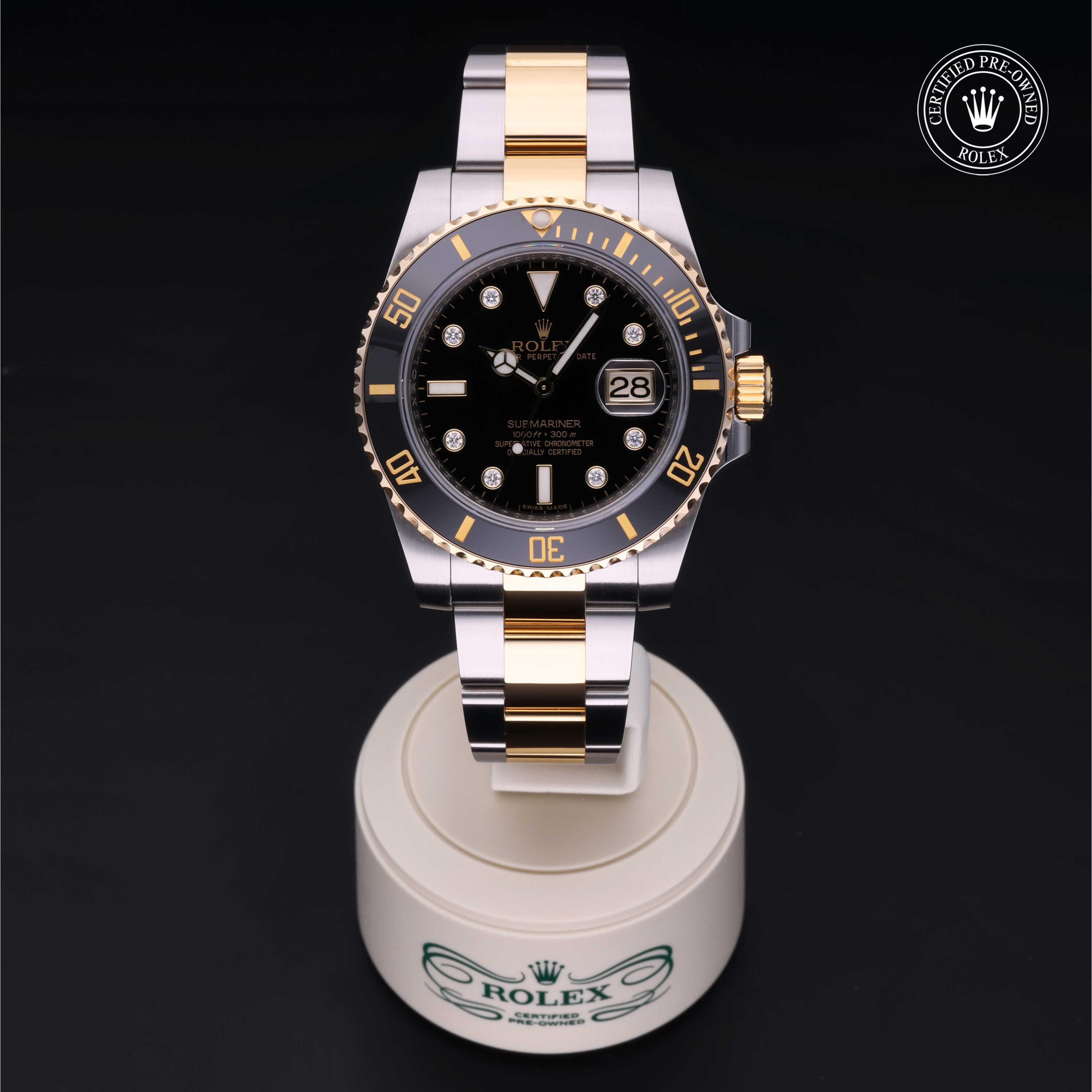 Rolex Submariner Date 360 view 116613LN