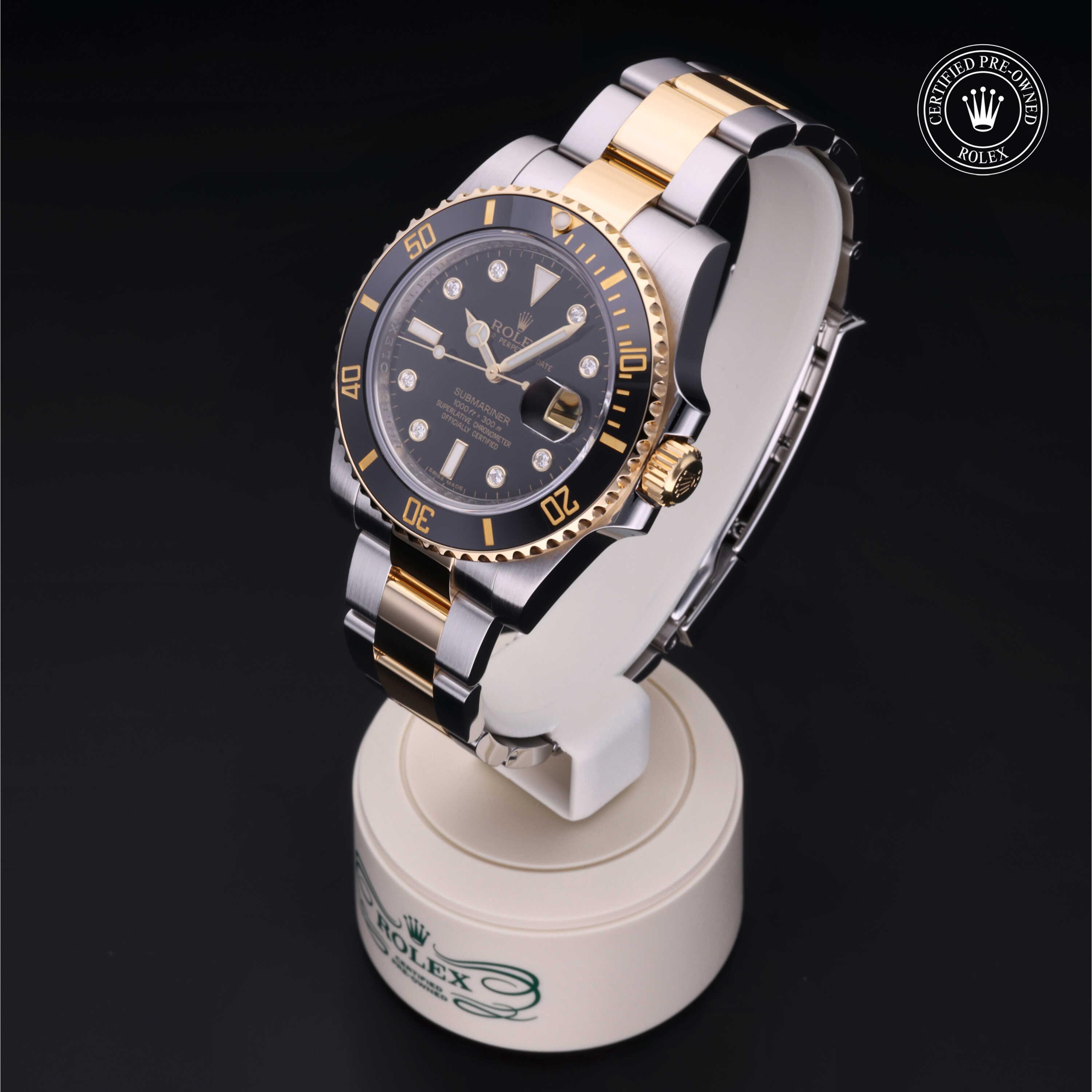 Rolex Submariner Date 360 view 116613LN